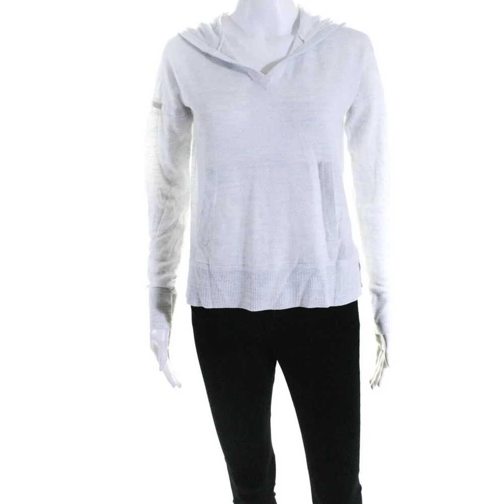 Lululemon Linen Lightweight Relaxed Hoodie 4 Blue NWOT*f